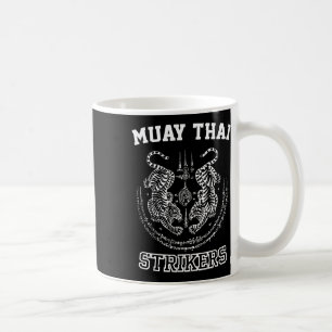 Taza De Café Boxeo Tailandés Kickboxing Tigre Luchador Sak Yant