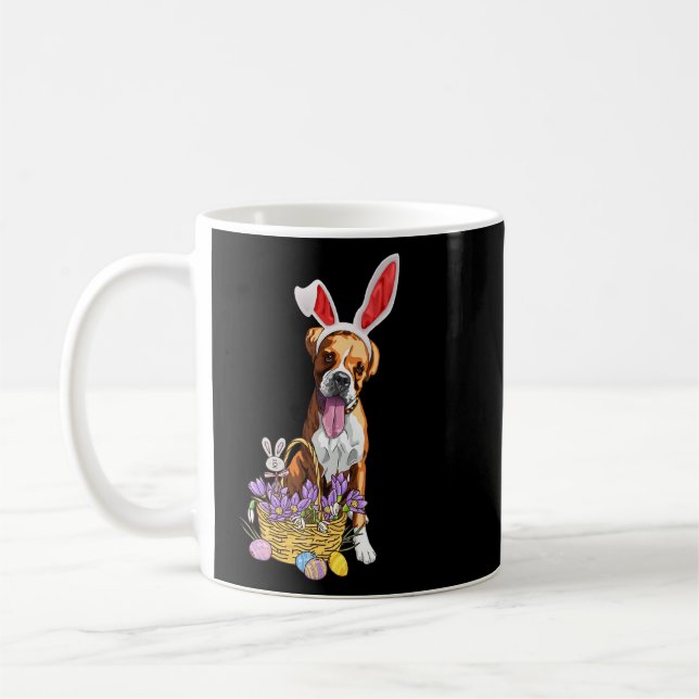 Taza De Café Boxer Bunny Easter Egg Hunts Funny Easter Day (Izquierda)