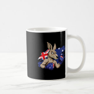 Taza De Café Boxer canguro boxeo Bandera australiana amor austr