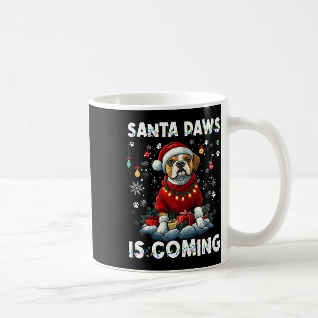 Taza De Café Boxer Christmas Tree Ilumina Decoraciones Perro Lo (Derecha)