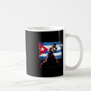 Taza De Café Boxer cubano - Orgullo de Cuba Boxeo de guantes de