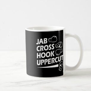 Taza De Café Boxer de boxeo deportivo Jab Cross Hook Uppercut