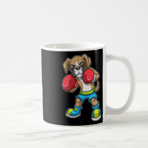 Taza De Café Boxer De Boxer De Perro Boxeo De Guantes De Boxeo