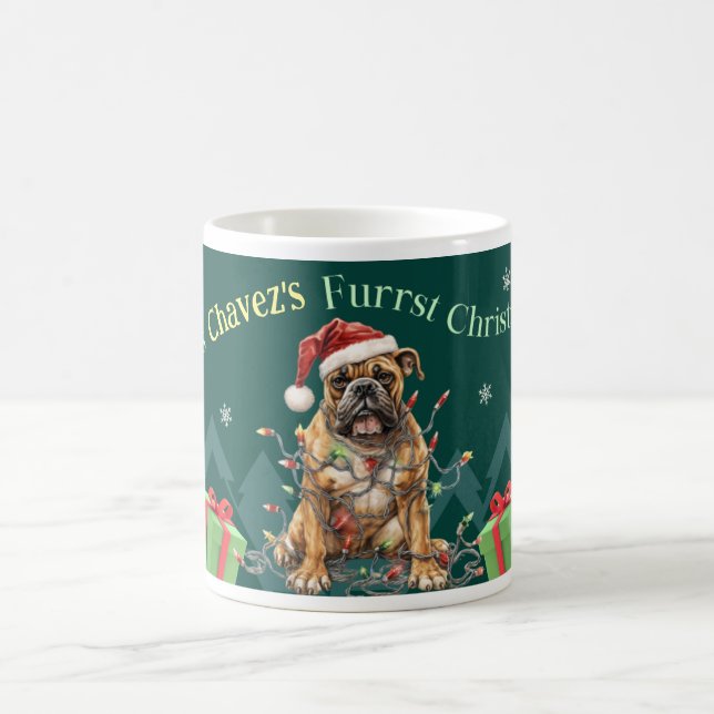Taza De Café Boxer de Navidades del personalizable (Centro)
