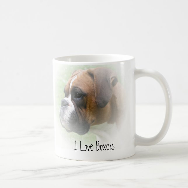 Taza De Café Boxer Dog (Derecha)