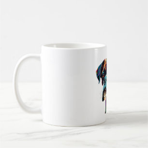 Taza De Café Boxer Dog Colorful