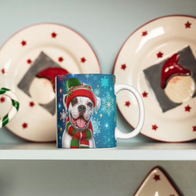 Taza De Café ¡Boxer Dog Happy Howlidays! (Subido por el creador)