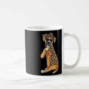Taza De Café Boxer Dog Lover Tee I Love Mom Tattoo Leopard Moth