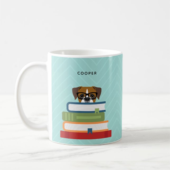 Taza De Café Boxer Dog Mugs (Izquierda)