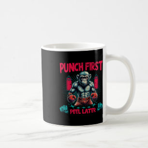 Taza De Café Boxer Going Ape Punch First Boxing Monkey