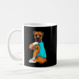 Taza De Café Boxer I Love Mom Tattoo Appart Dog Mom Gifts Moth