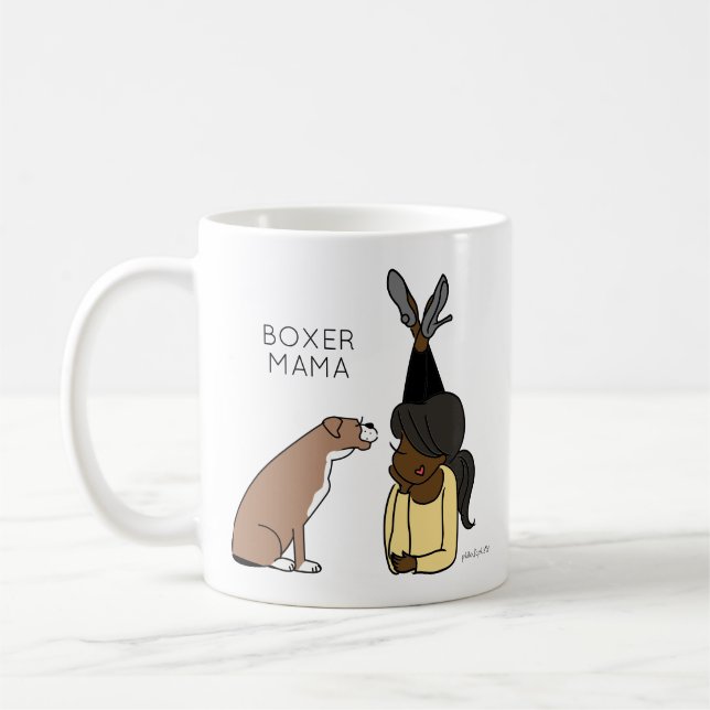 Taza De Café Boxer Mama Coffee Mug (Izquierda)