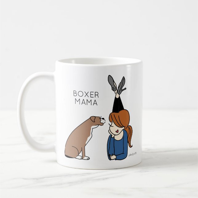 Taza De Café Boxer Mama Coffee Mug (Izquierda)