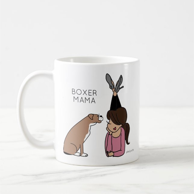 Taza De Café Boxer Mama Coffee Mug (Izquierda)