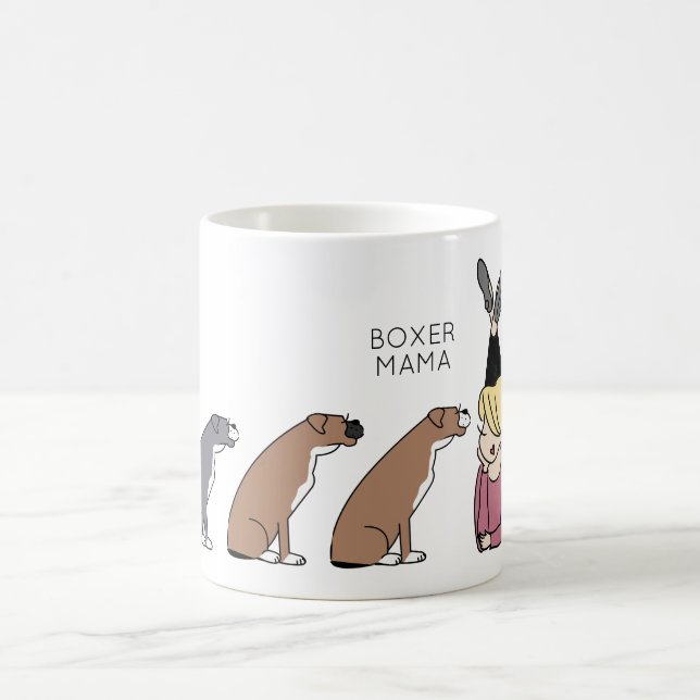 Taza De Café Boxer Mama Coffee Mug (Centro)
