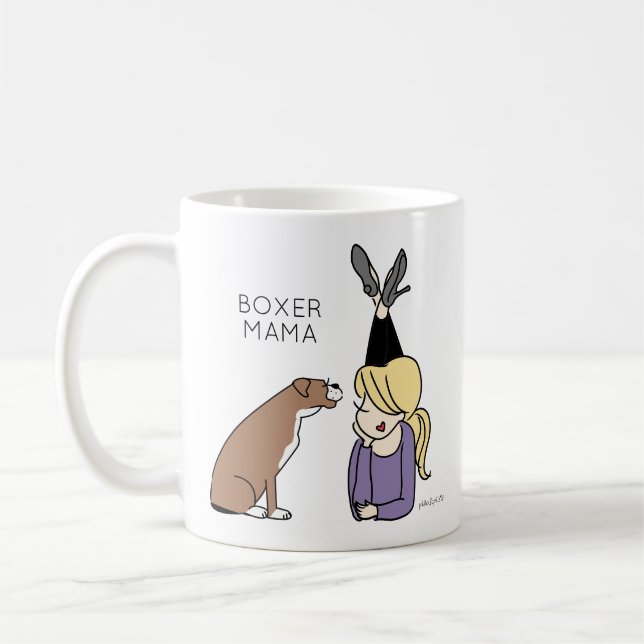 Taza De Café Boxer Mama Coffee Mug (Izquierda)