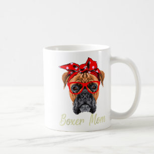 Taza De Café Boxer Mom Dogs Día de la Madre Perros Amantes Rega