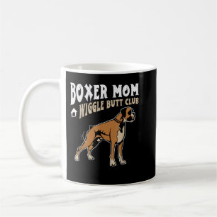 Taza De Café Boxer Mom Wiggle Butt Club diseño Boxer Dog
