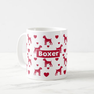 Taza De Café Boxer Mug Con Corazón Rojo