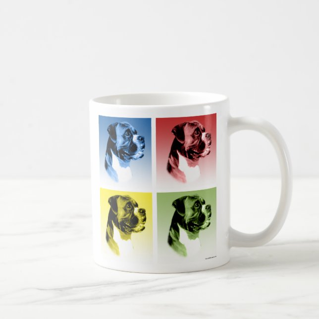 Taza De Café Boxer Pop Art (Derecha)