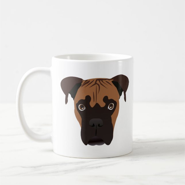 Taza De Café Boxer Puppy (Izquierda)