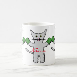 Taza De Café Boxing Kitten con Mittens_Cove