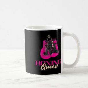 Taza De Café Boxing Queen Kickboxer Kickboxing Boxing Guantes d