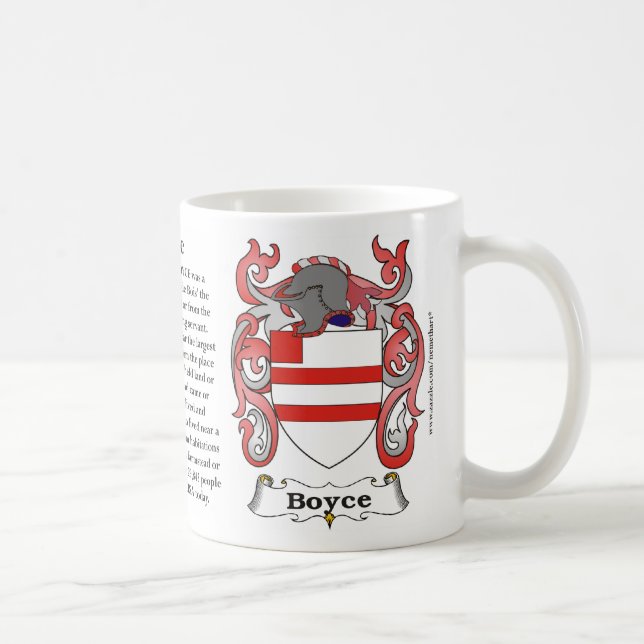 Taza De Café Boyce, origen, significado y el escudo (Derecha)
