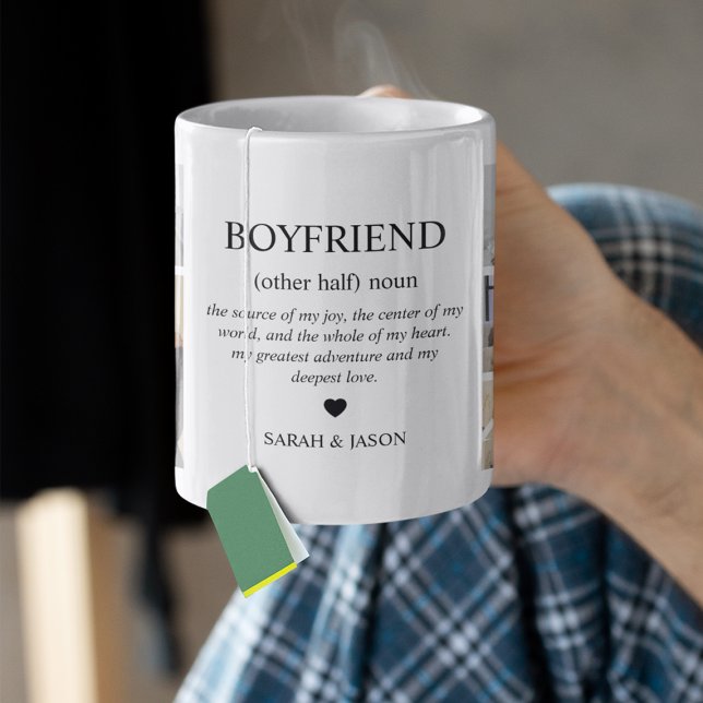 Taza De Café Boyfriend Definition Photo Collage (Subido por el creador)