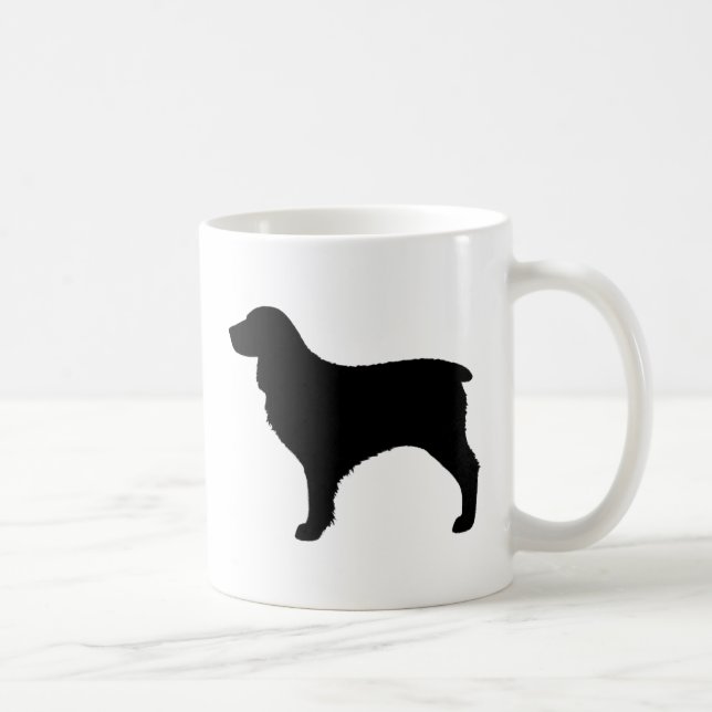 Taza De Café Boykin Spaniel Perro Raza Silhouettes (Derecha)