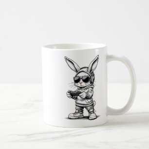 Taza De Café Boys Gamer Bunny Face Con Sungles Bunny Gaming Ea