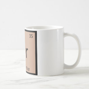 Taza De Café Br - Símbolo de tabla periódica de química del 