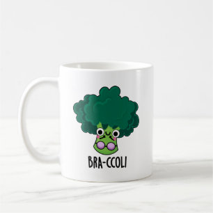 Taza De Café Bra-ccoli Funny Veggie Broccoli Bra Pun