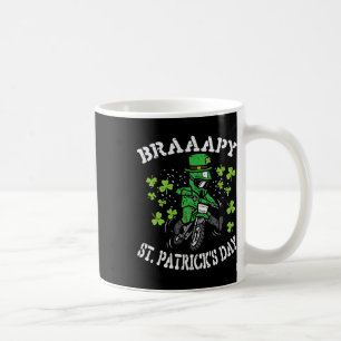 Taza De Café Braaapy Día de San Patricio Motocross Dirt Bike Ho