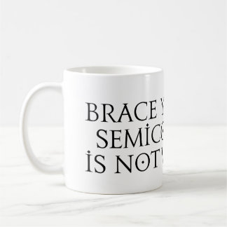 Taza De Café Brace usted mismo la clave de punto y coma no func
