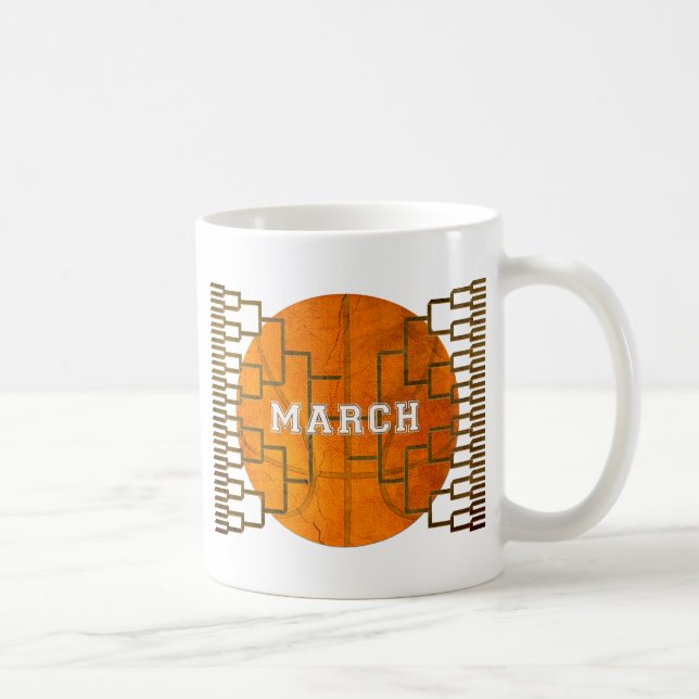 Taza De Café Bracketology March Basketball Awesombe (Derecha)