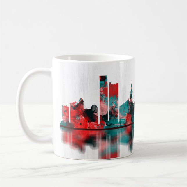 Taza De Café Bradford England Skyline (Izquierda)