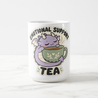 Taza De Café Bragas de té de apoyo emocional Dragón Lavanda