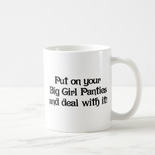 Taza De Café Bragas grandes del chica
