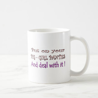 Taza De Café Bragas grandes del chica