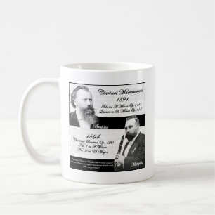 Taza De Café Brahms inspirados en Clarinetist Mühlfeld