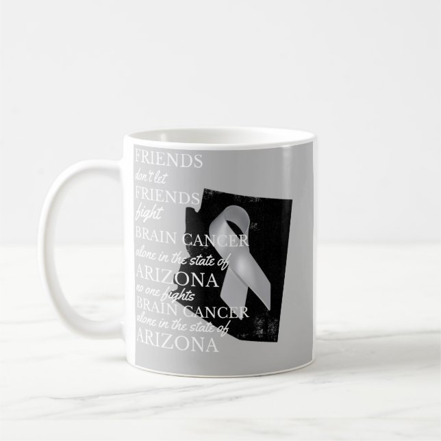 Taza De Café Brain Cancer Awareness in Arizona  (Izquierda)