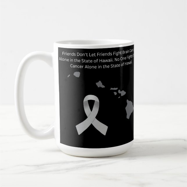 Taza De Café Brain Cancer Awareness in Hawaii (Izquierda)