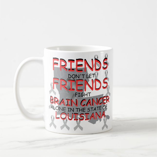 Taza De Café Brain Cancer Awareness in Louisiana  (Izquierda)