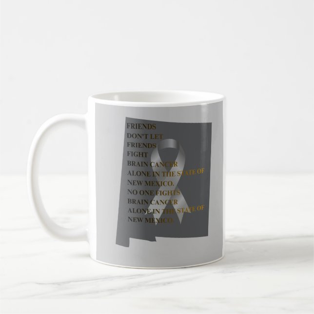Taza De Café Brain Cancer Awareness in New Mexico  (Izquierda)