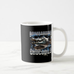 Taza De Café Brainrot italiano Bombardino Crocodilo