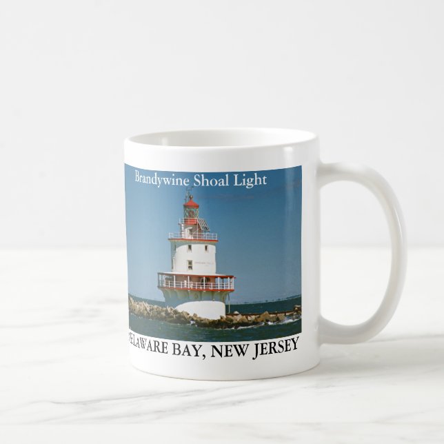 Taza De Café Brandywine Shoal Light, New Jersey Mug (Derecha)