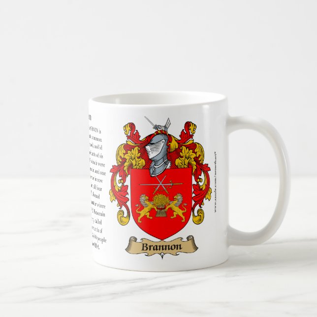Taza De Café Brannon, el origen, el significado y el escudo (Derecha)