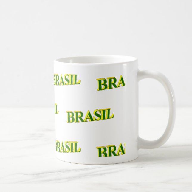 Taza De Café Brasil 3D (Derecha)