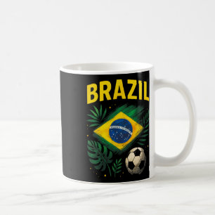 Taza De Café Brasil Bandera Brasileña Brasil Fútbol Fútbol 